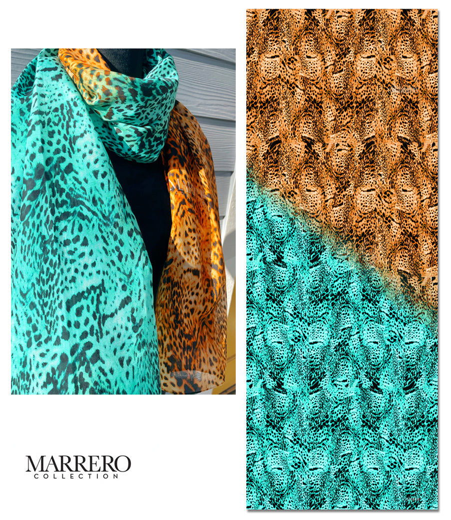 Leopard color combo Print Scarf