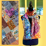 Marrero Collection Boho Patchwork Print Scarf