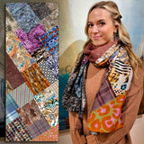 Marrero Collection Boho Patchwork Print Scarf