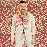 Marrero Collection Giraffe Scarf With Tassels - LIMITED EDITION
