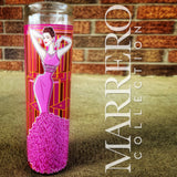 Breast Cancer Awareness Bows'n Skirt Gown Candle