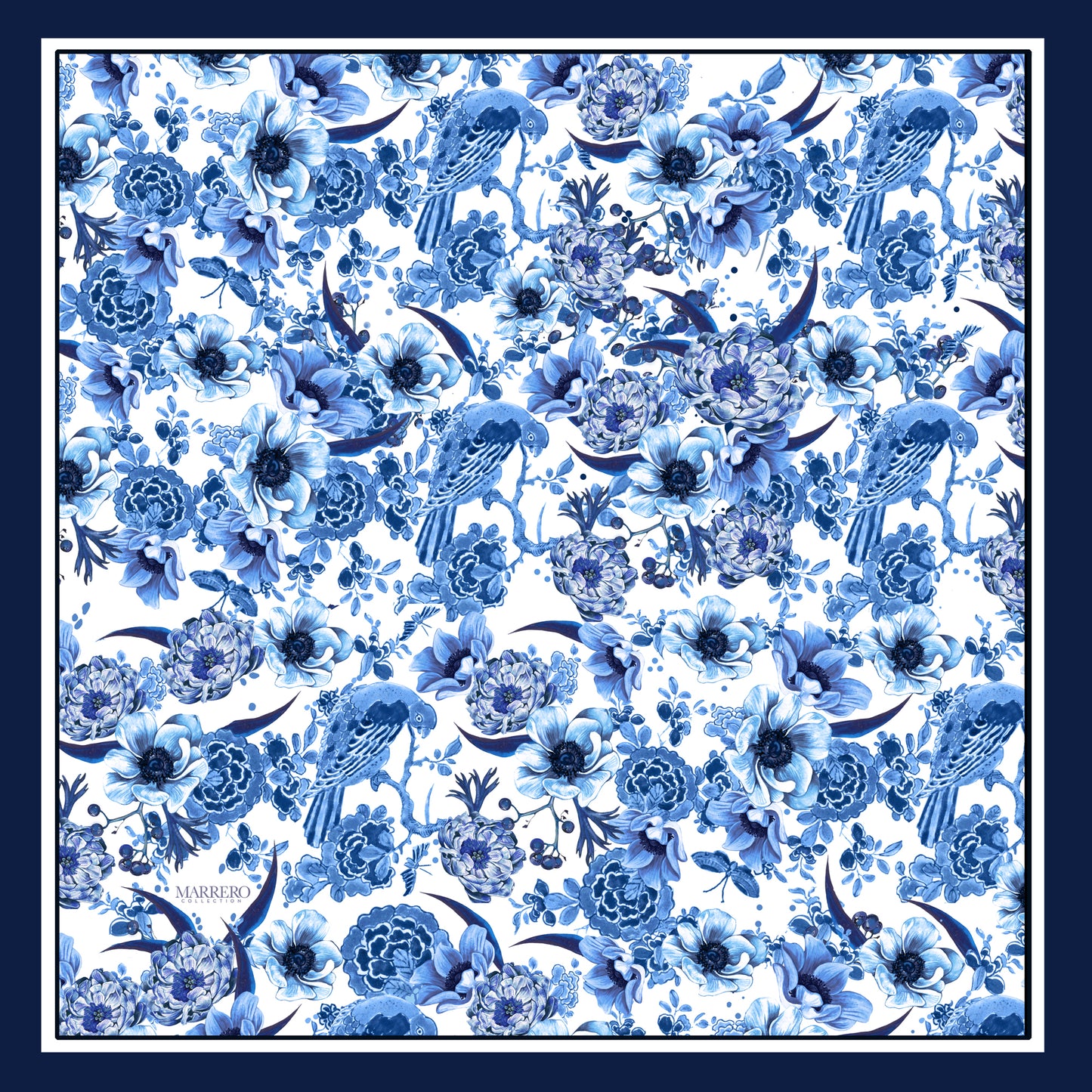 Wedgwood Square Silk Scarf